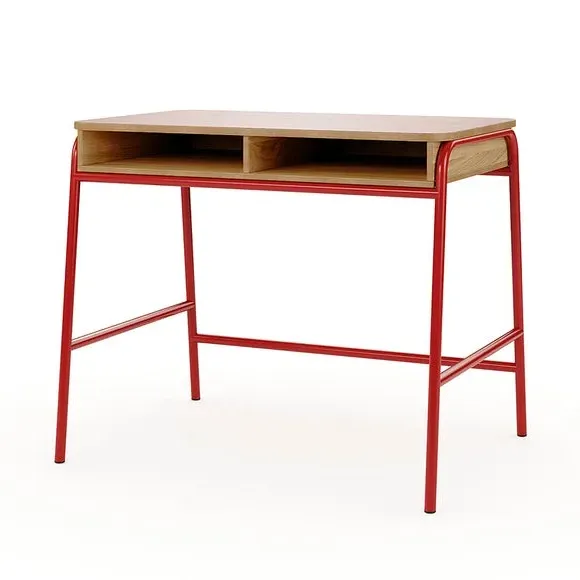 Kids Desk with Storage - Red, Laminated