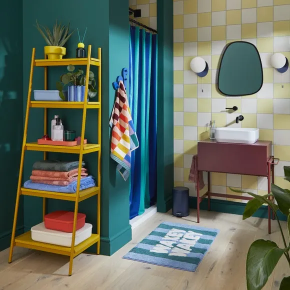 Ladder Shelf with Open Design - Ochre