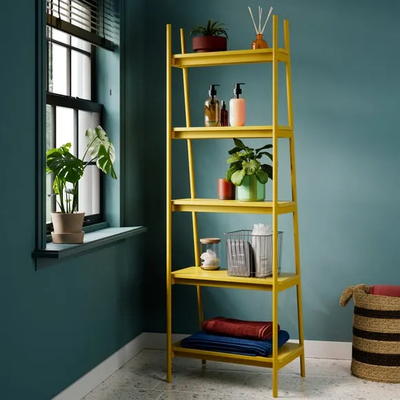 Ladder Shelf with Open Design - Ochre