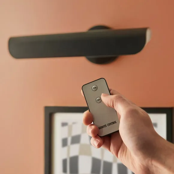 LED Picture Light with Remote - Black