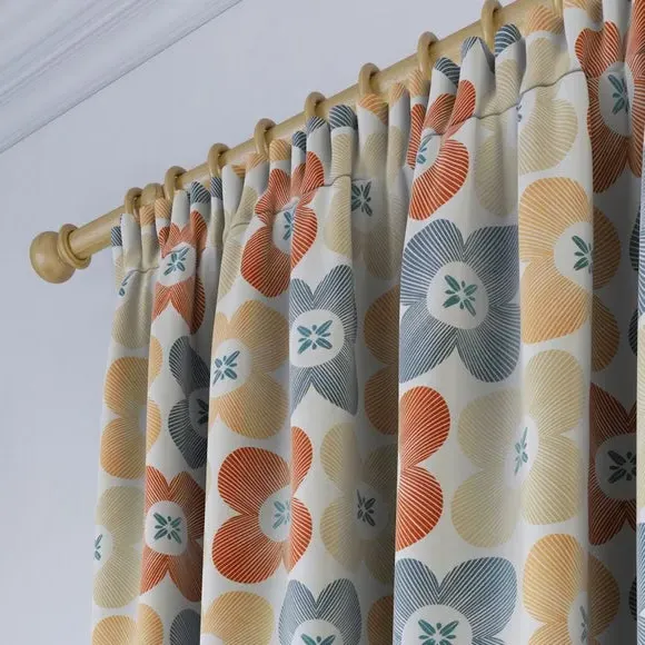 Made to Measure Curtains Daisy - Pacific, Cotton