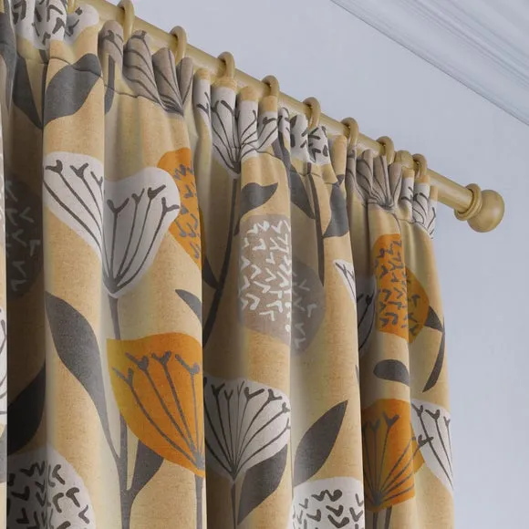 Made to Measure Curtains - Honey, Cotton Linen