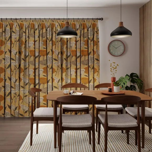 Made to Measure Curtains - Honey, Cotton Linen
