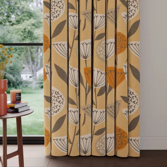 Made to Measure Curtains - Honey, Cotton Linen