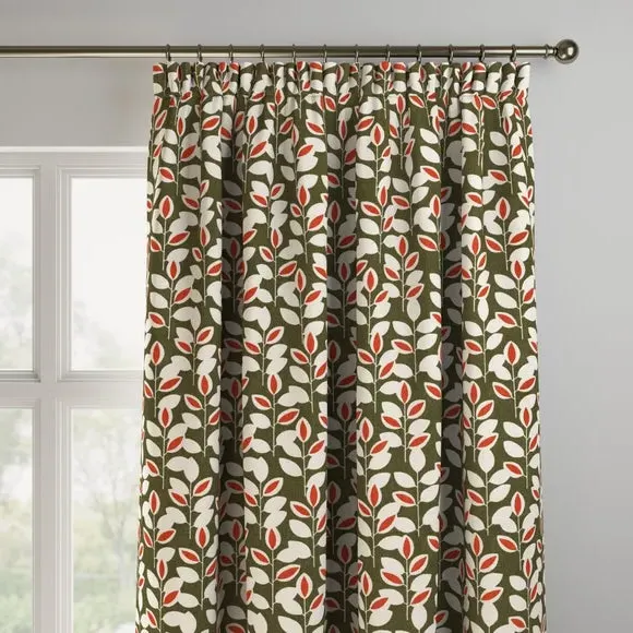 Made to Measure Curtains - Olive, Cotton