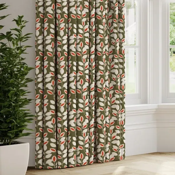 Made to Measure Curtains - Olive, Cotton