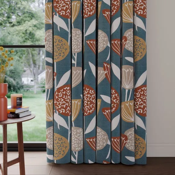 Made to Measure Curtains - Pacific, Cotton Linen