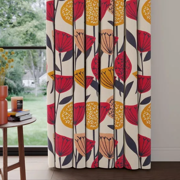 Made to Measure Curtains - Rose, Cotton Linen