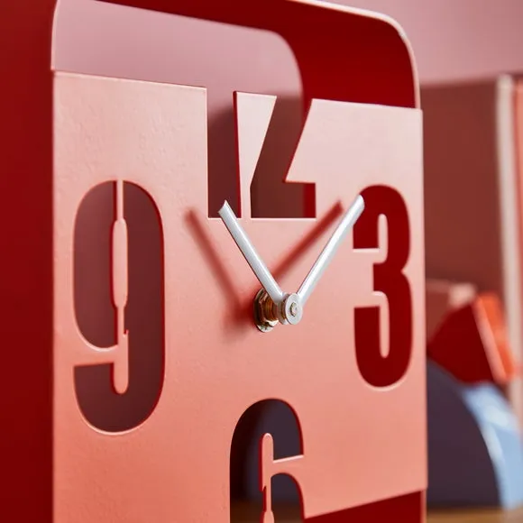 Mantel Clock Contemporary Design - Orange