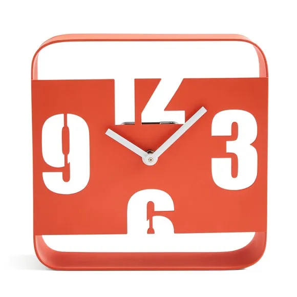 Mantel Clock Contemporary Design - Orange