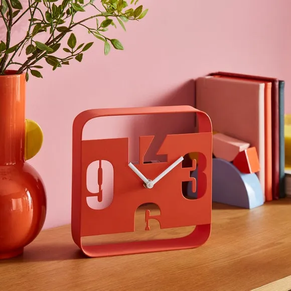 Mantel Clock Contemporary Design - Orange image