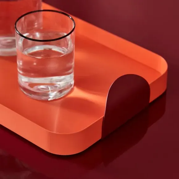 Metal Tray - Orange, Powder-Coated