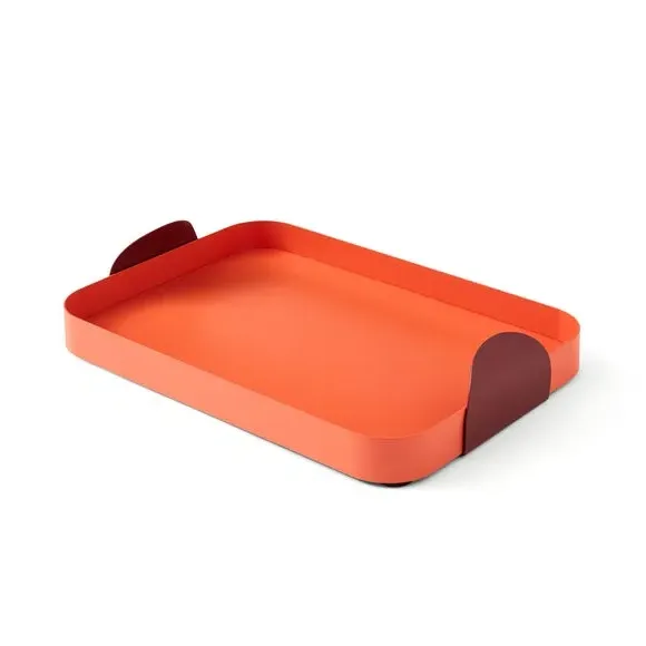 Metal Tray - Orange, Powder-Coated