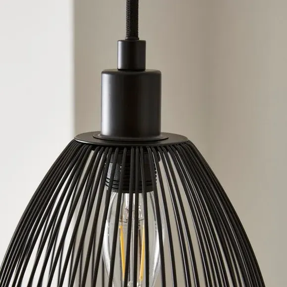 Mini Pendant Light Adjustable - Black, Wire