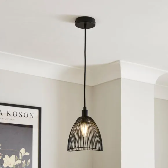 Mini Pendant Light Adjustable - Black, Wire image