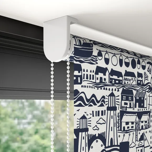 Moisture Resistant Roller Blind - Navy, Blackout