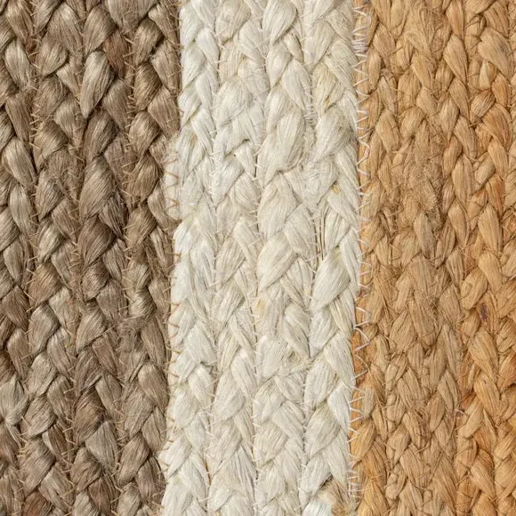 Natural Jute Border Rug - Grey, Jute