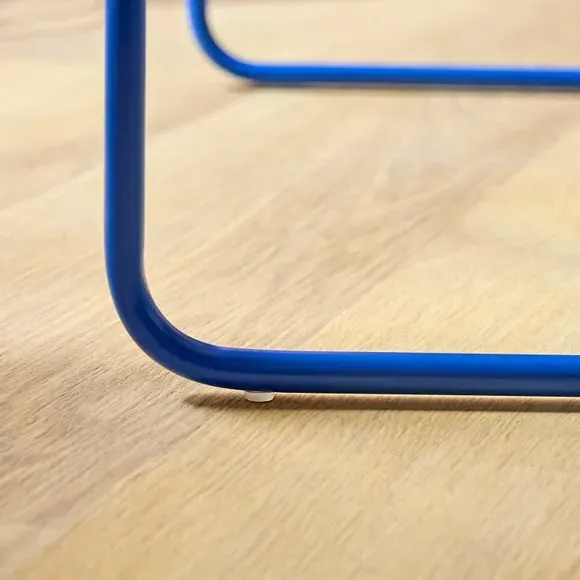 Nest Coffee Tables Set - Blue, Glass