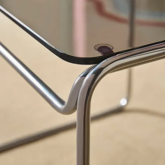 Nest Coffee Tables Set - Chrome, Glass