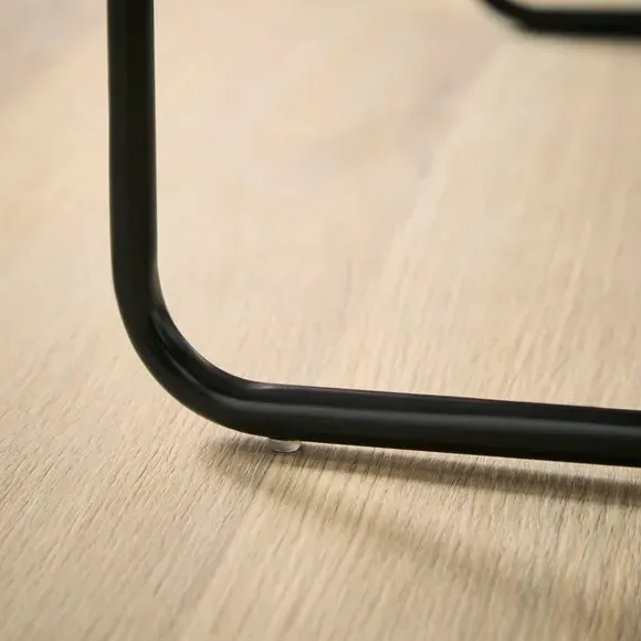Nest of Side Tables - Black, Metal