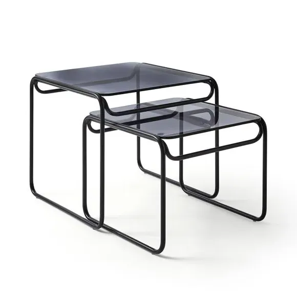 Nest of Side Tables - Black, Metal