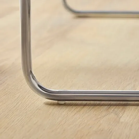 Nest of Side Tables - Chrome, Metal