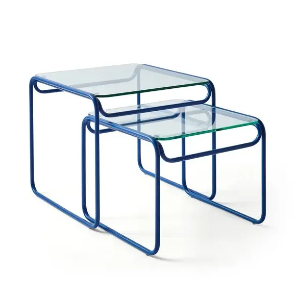 Nest of Side Tables - Classic Blue, Metal