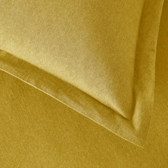 Oxford Pillowcase - Ochre, Cotton Jersey
