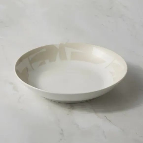 Pasta Bowl with Abstract Design - Natural image