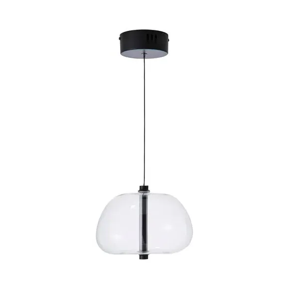Pebble Pendant Light with LED - Clear, Glass