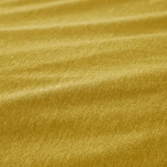 Plain Duvet Cover & Pillowcase Set - Ochre