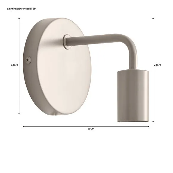 Plug-In Wall Light with Cable - Pink