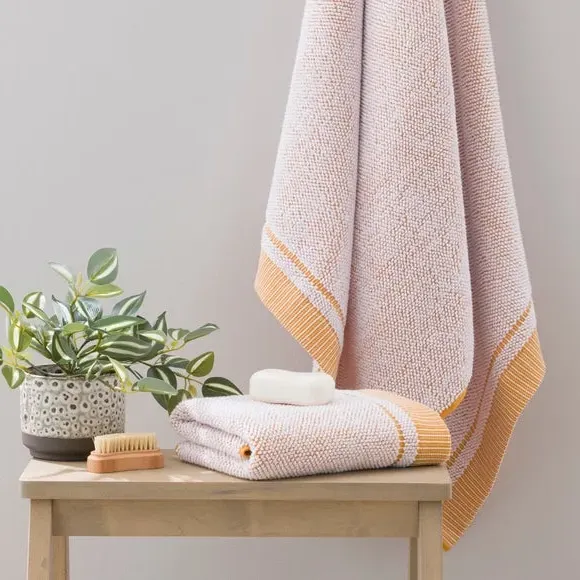 Popcorn Textured Towel - Amber, Cotton image