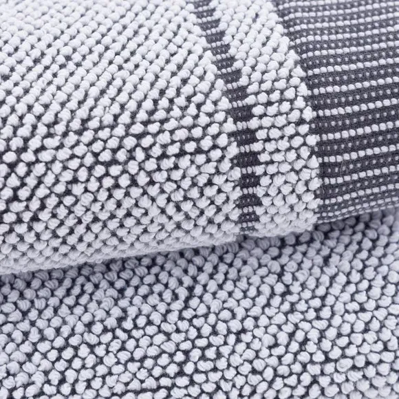 Popcorn Textured Towel - Charcoal, Cotton