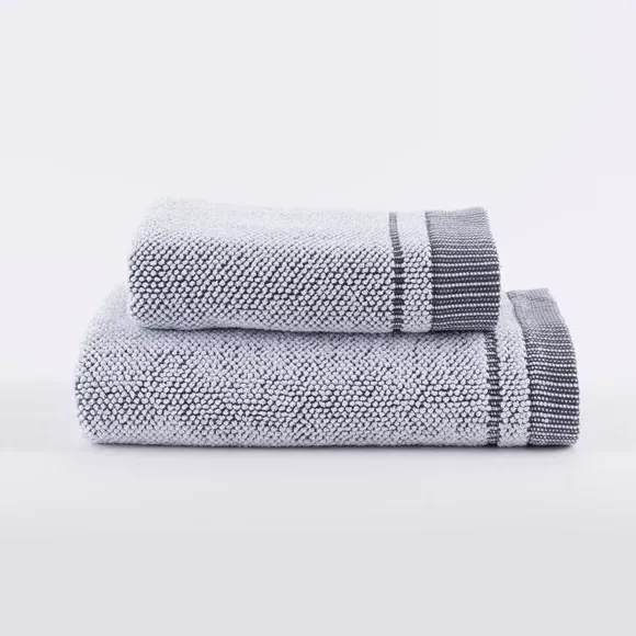 Popcorn Textured Towel - Charcoal, Cotton