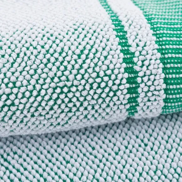 Popcorn Textured Towel - Emerald Green, Cotton