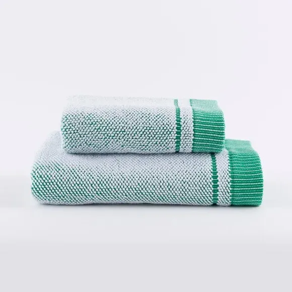 Popcorn Textured Towel - Emerald Green, Cotton