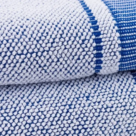 Popcorn Textured Towel - Royal Blue, Cotton