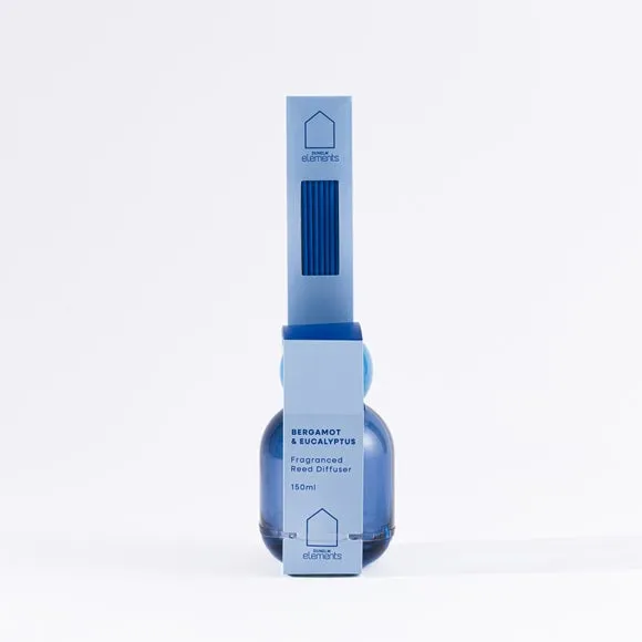 Reed Diffuser with Ceramic Collar - Blue