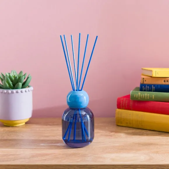 Reed Diffuser with Ceramic Collar - Blue image