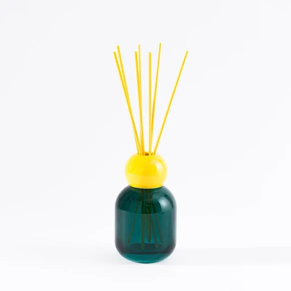 Reed Diffuser with Ceramic Collar - Green