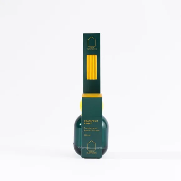 Reed Diffuser with Ceramic Collar - Green