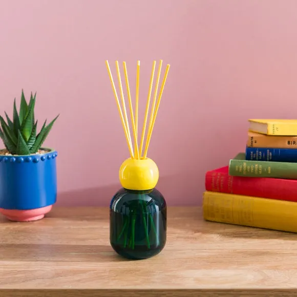 Reed Diffuser with Ceramic Collar - Green