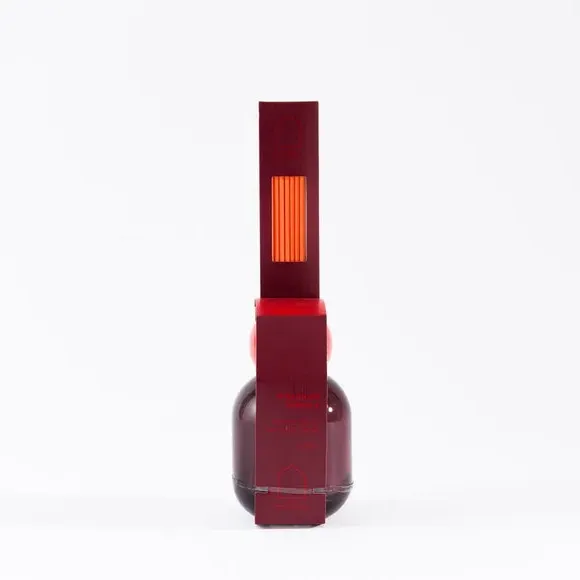 Reed Diffuser with Ceramic Collar - Red, Glass