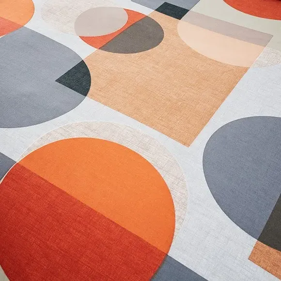 Reversible Duvet Cover Set - Orange, Polycotton