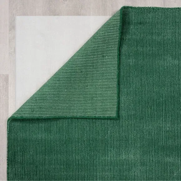 Runner Rug Textured - Emerald, Wool