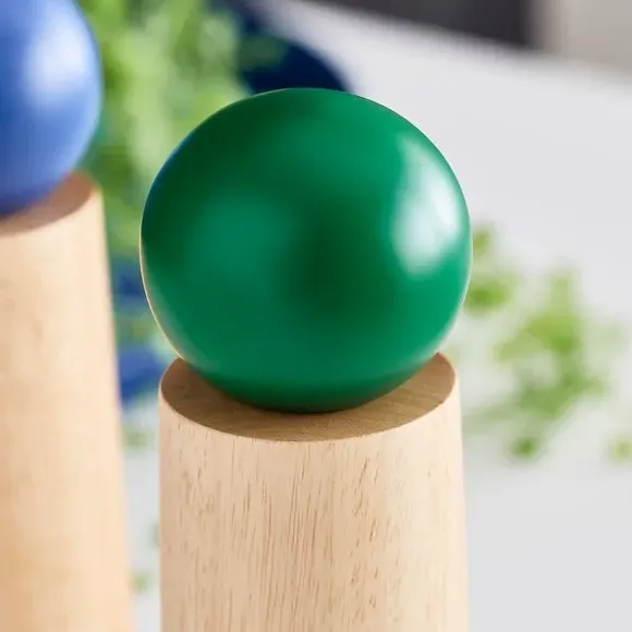 Salt and Pepper Mill - Green, Solid Wood