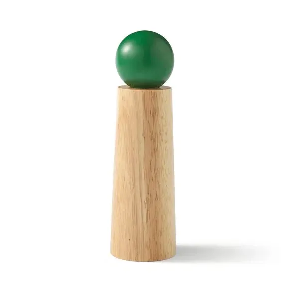 Salt and Pepper Mill - Green, Solid Wood