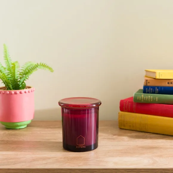 Scented Candle with 32hr Burn - Red, Glass