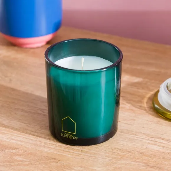 Scented Candle with Glass Jar - Green